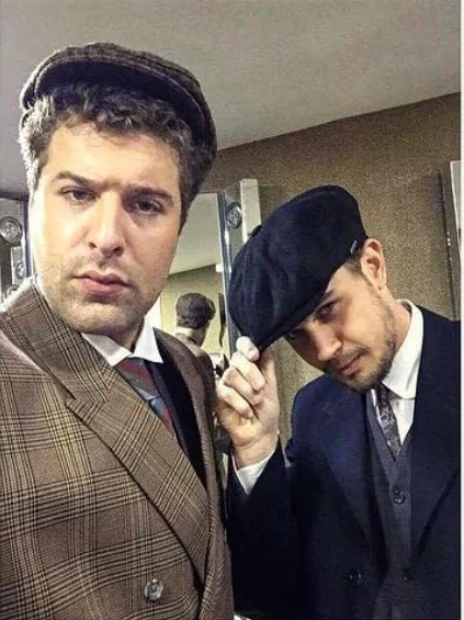 Robert Abboud and a fellow actor in costume